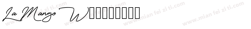 La Mango W05字体转换